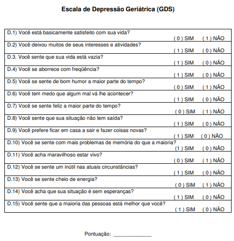 Depressao - Questionario Diagnostico