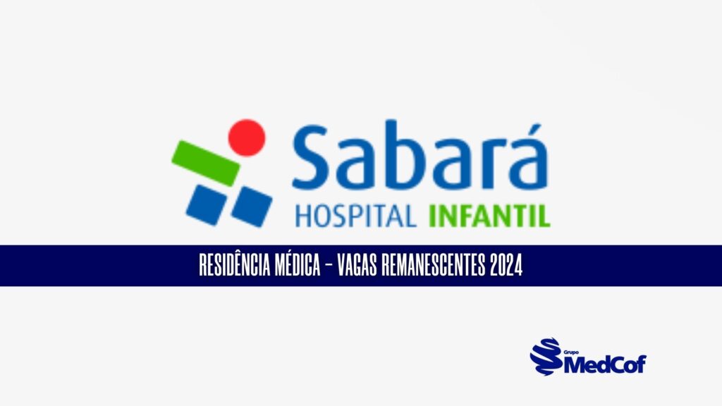 O Hospital Infantil Sabará divulgou edital de vagas remanescentes para o Processo Seletivo de Residência Médica. Os aprovados ingressarão ainda em março de 2024