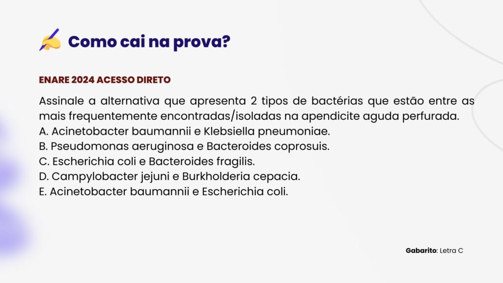 como as fases da apendicite aguda cai na prova de residência